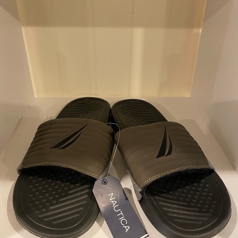 Nautica Justo Green Slides Men's Shoes Size 10 - Picture 2 of 5